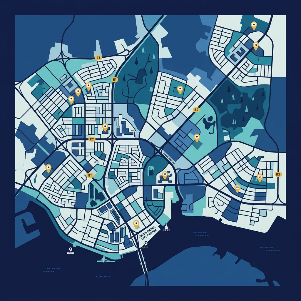 Johor Bahru Service Map